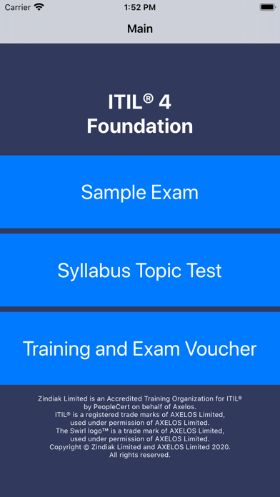 ITIL® 4 Foundation Exam Prep Screenshot