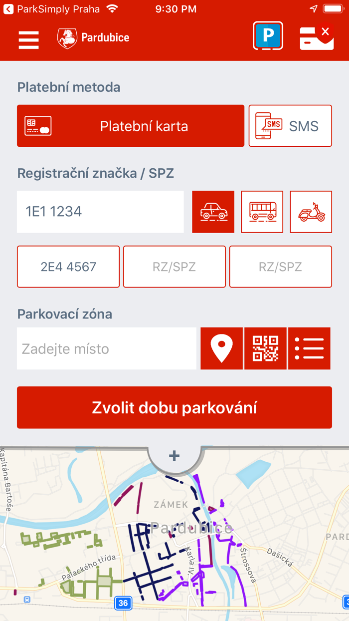 ParkSimply Pardubice