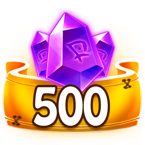 Collect 500 crystals