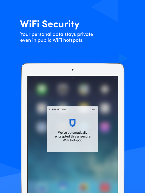 SurfEasy VPN for iPhone and iPad - Unblock sites,  Wi-Fi Security and Privacy Protection screenshot