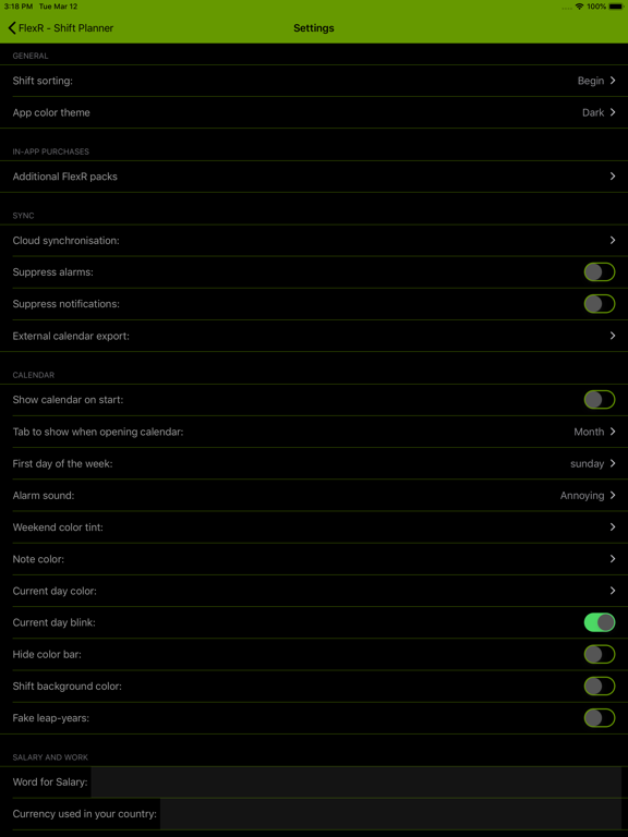 FlexR (Shift planner) iPad screenshot 10 - Business app