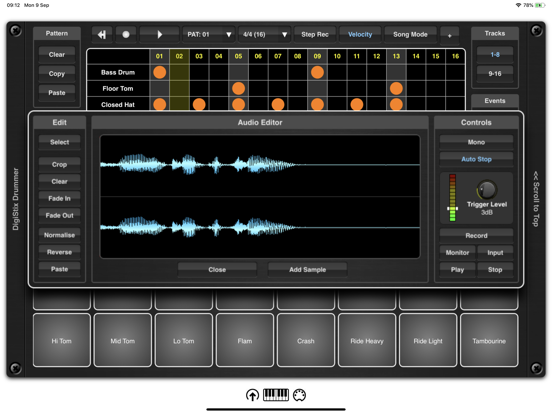 DigiStix Drummer AUv3 Plugin iPad app afbeelding 9