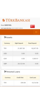 Türk Bankası screenshot #1 for iPhone