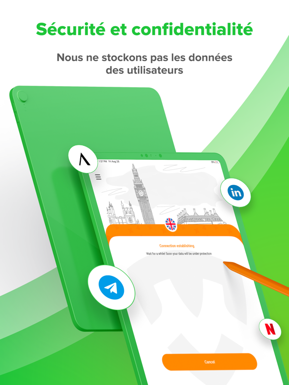 Screenshot #6 pour Multi VPN - rapide & illimite