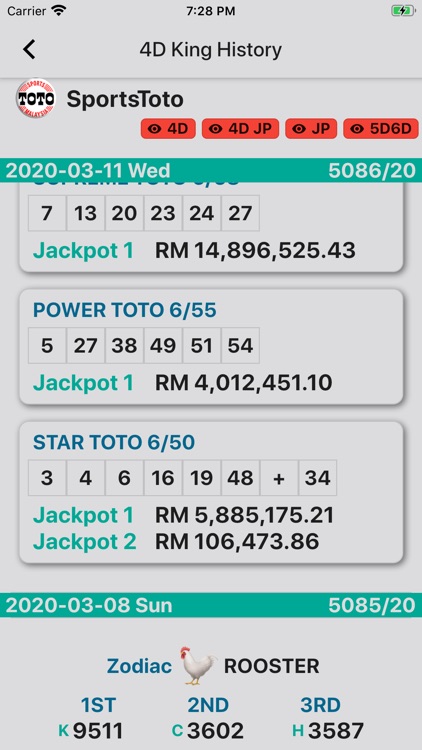 4d King V2 Live 4d Results By Nick Goh