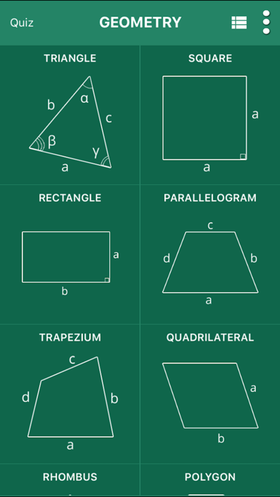 GeometrySoln : Calculation Screenshot