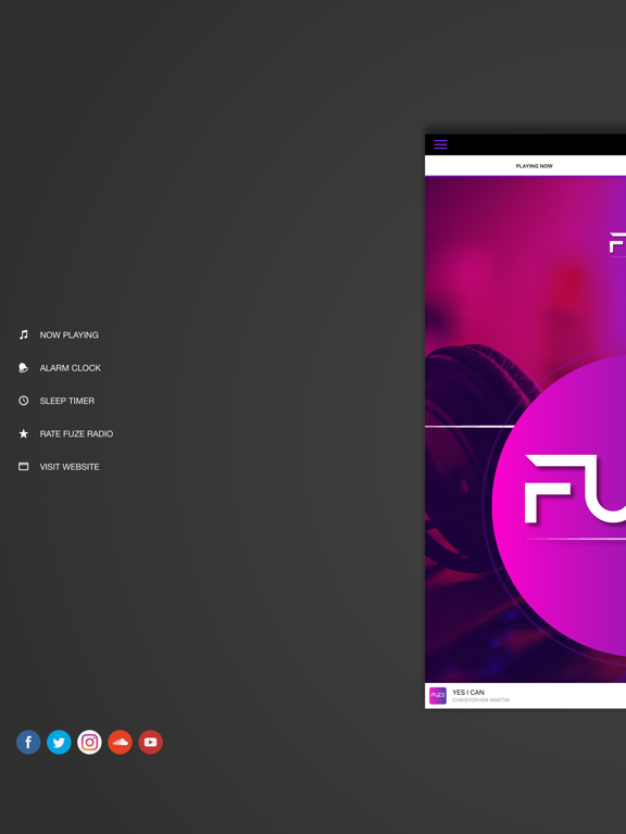 Fuze Radio iPad screenshot 3 - Music app