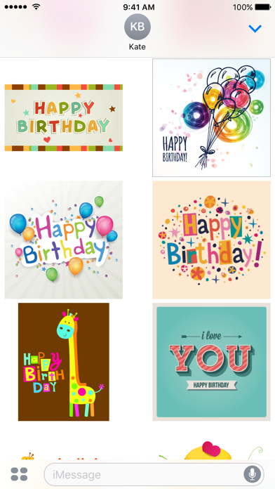 Happy Birthday Sticker Packのおすすめ画像3