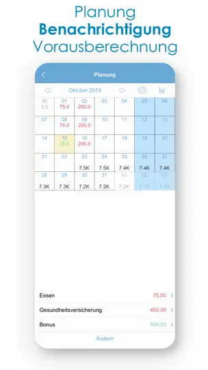 Screenshot von Budget - Persönliche Finanzen auf dem iPhone 6