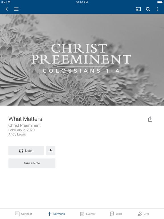 Mitchell Road Church iPad screenshot 3 - Lifestyle app