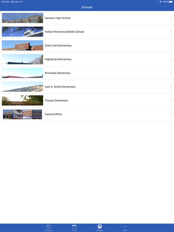 Danvers Public Schools iPad screenshot