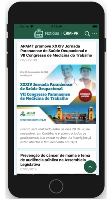 Screenshot #1 pour Notícias CRM-PR