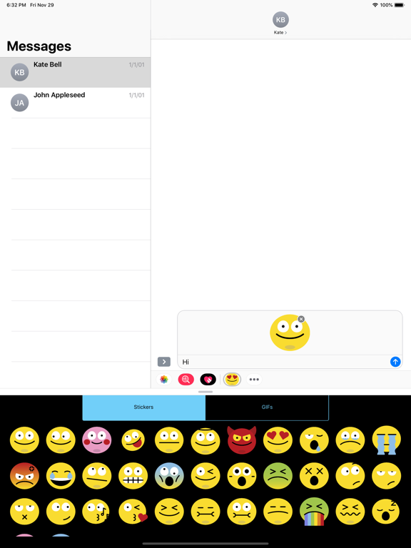 Emoji & GIF Keyboard Sticker iPad screenshot