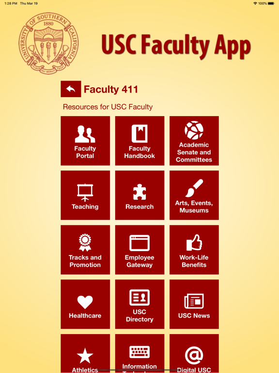 Screenshot #5 pour USC Faculty App
