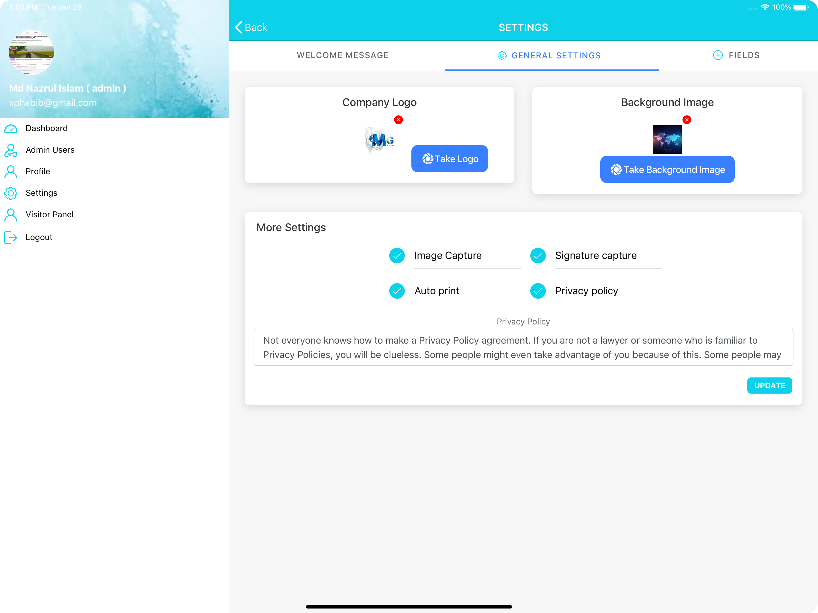 My Welcome App