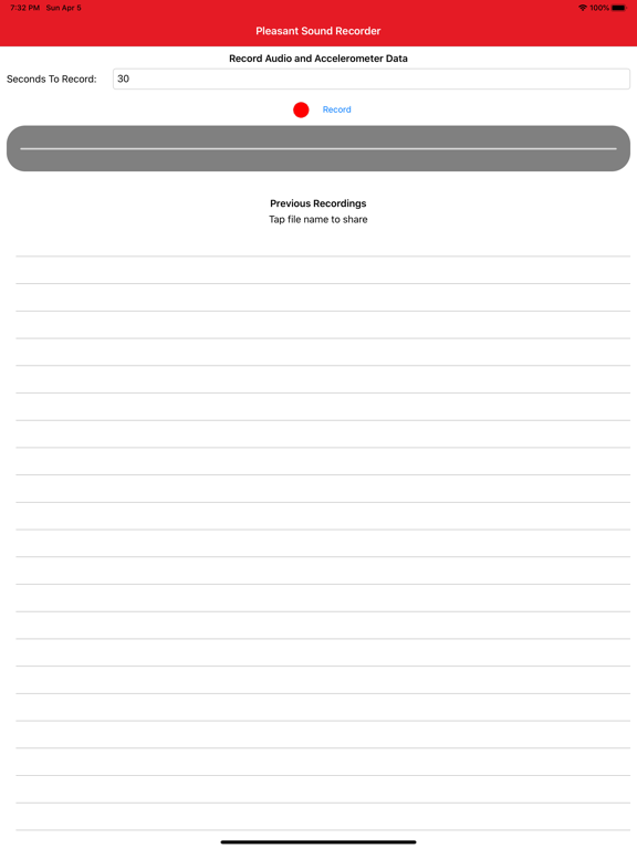 Screenshot #4 pour Pleasant Sound Recorder