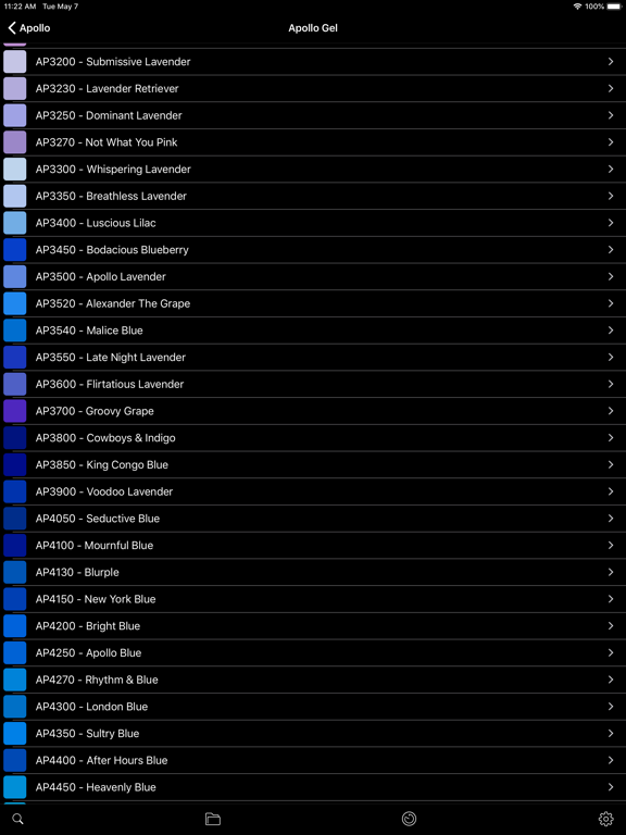 Screenshot #4 pour Gel Swatch Library