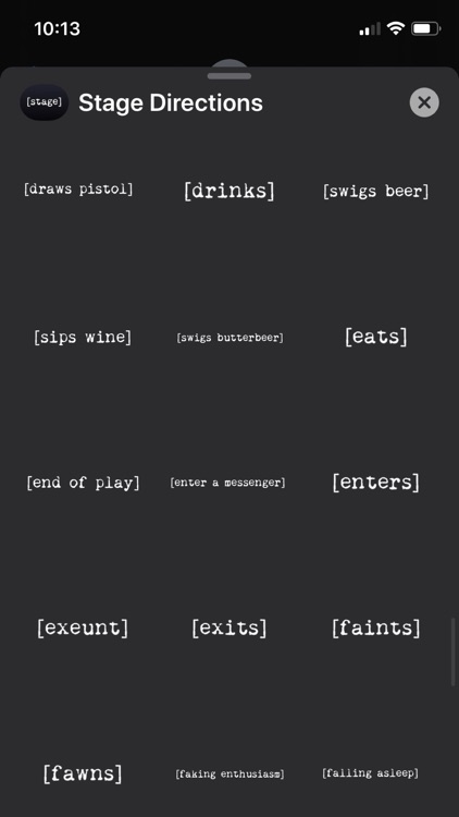 Stage Directions Stickers screenshot-5