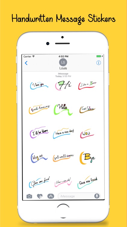 Handwritten Message Stickers screenshot-4