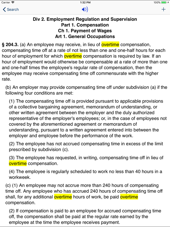 Screenshot #6 pour CA Labor Code 2024