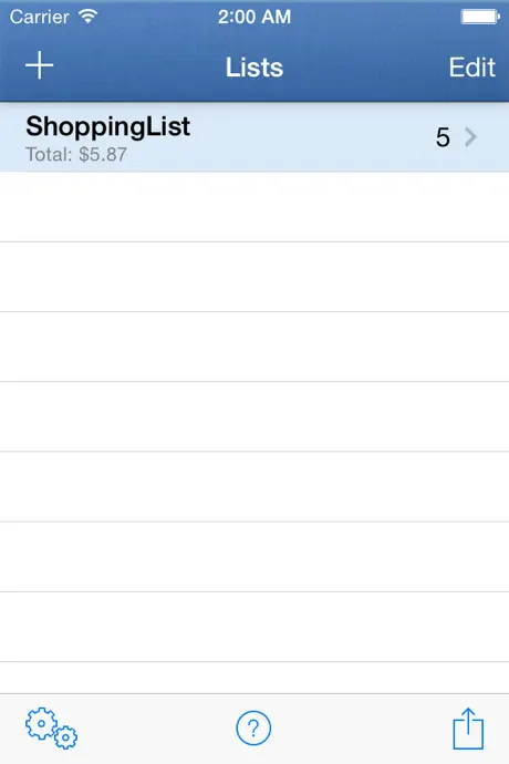 ShoppingList (Lista compra)