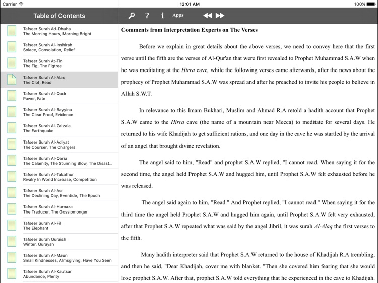 Quraan Tafseer Juzz Amma HD screenshot-3