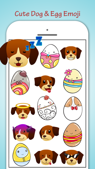 Screenshot #4 for Egg Loving Dogs Emoji