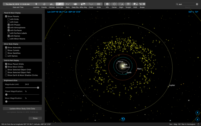 Captura de pantalla de SkySafari 6 Pro