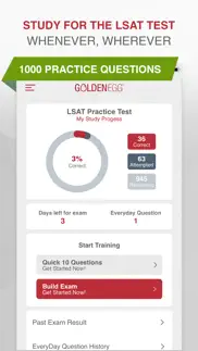 lsat practice test prep iphone screenshot 1