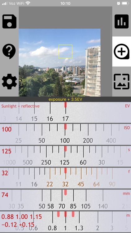 Photo Friend exposure and DoF