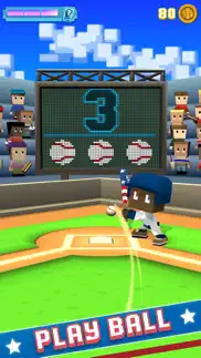 blocky baseball: home run hero iphone screenshot 1