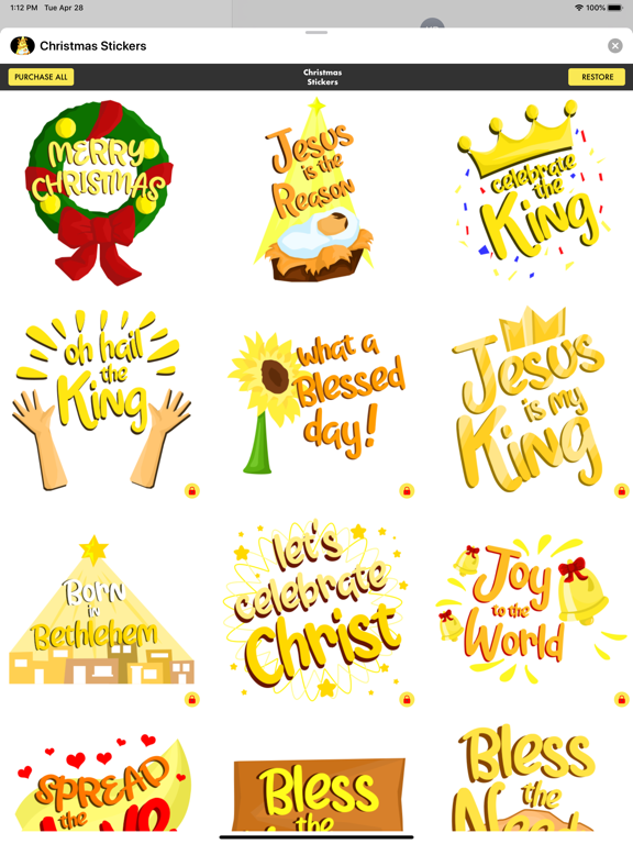 Screenshot #6 pour Christmas Stickers ·