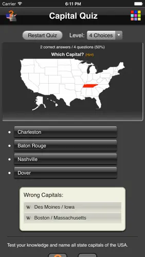 Capital Quiz screenshot 1