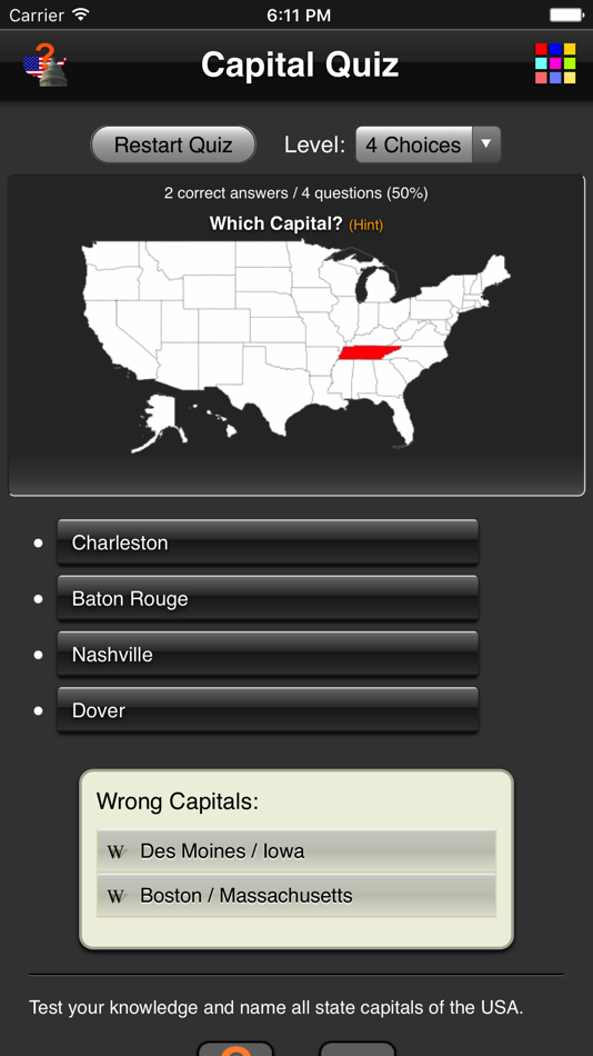 Capital Quiz - 1.3.2 - (iOS)