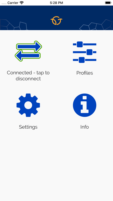 Screenshot #1 pour Bioservo Carbonhand App