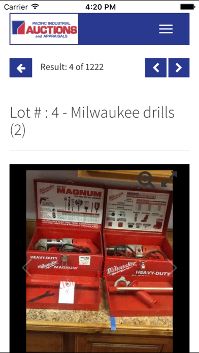 Screenshot #2 pour Pacific Industrial Auctions