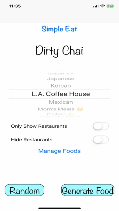 Screenshot #1 pour Simple Eat
