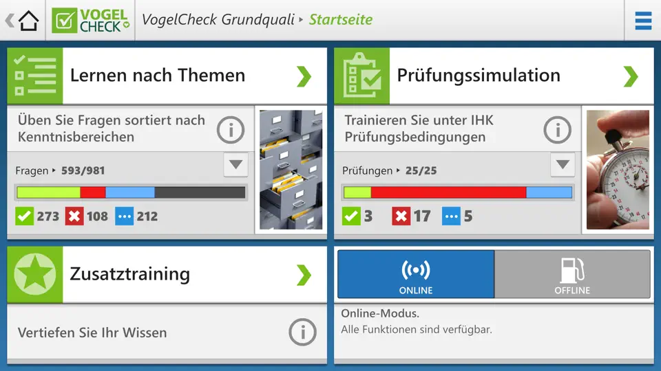 Screenshot von Vogel BKF auf dem iPhone 2