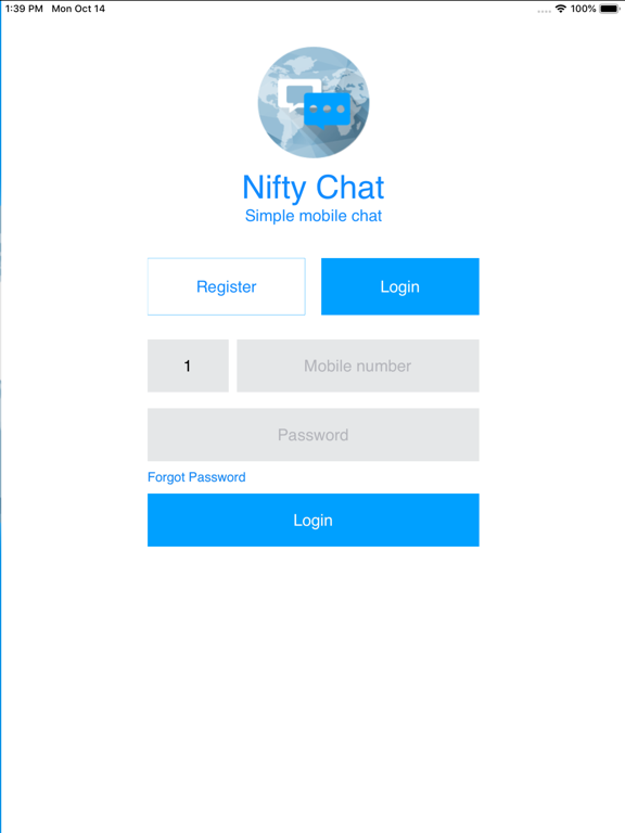 Screenshot #4 pour NiftyChat - Simple chat app