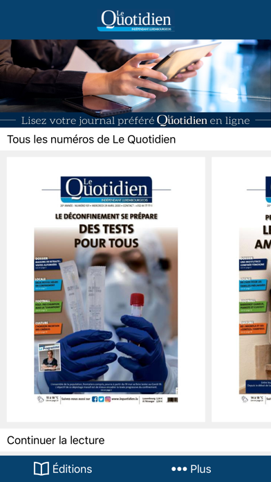 Le Quotidien ePaper Screenshot