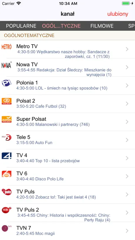 Program TV w Polsce