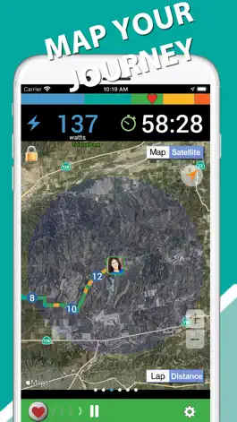 Game screenshot iBiker Cycling & Heart Trainer apk