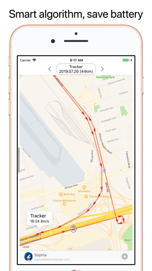 #7. GPS Track (iOS) 由: Shanmin Xu