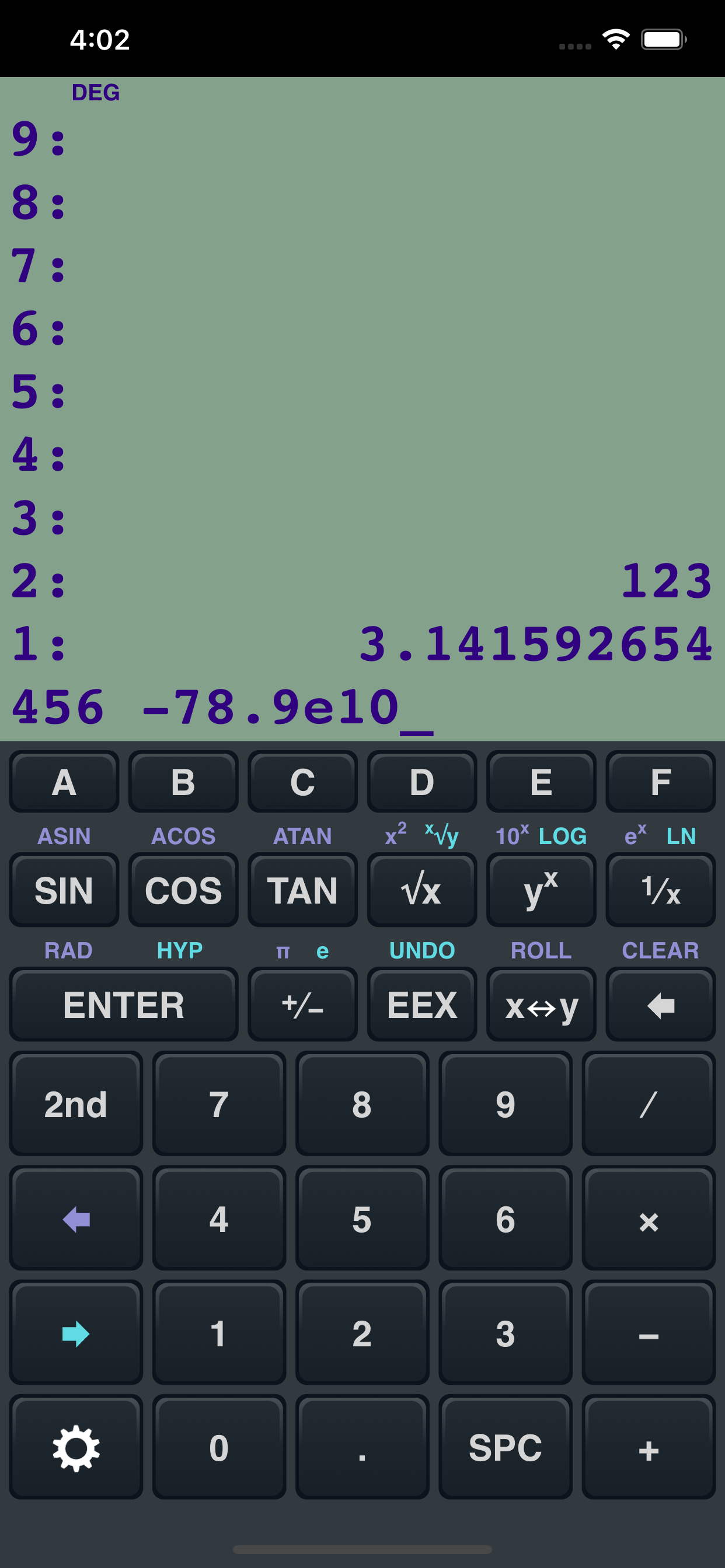RPN Calculator 48
