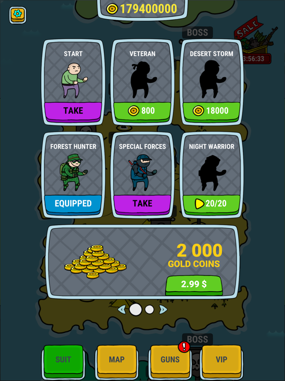 Run and Gun - shooting game iPad screenshot 4 - Games app