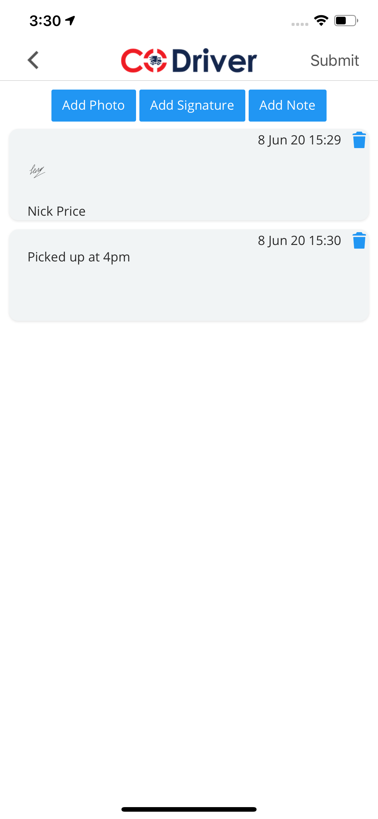 CoDriver - Courier Management
