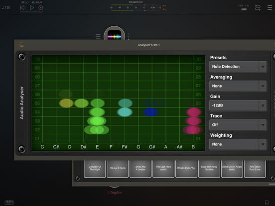 Analyser & Tuner AUv3 Plugin iPad app afbeelding 8