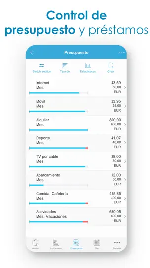 Captura de pantalla de Presupuesto: Ingresos Y Gastos en iPhone 5