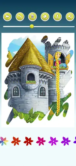 Game screenshot Rapunzel Coloring Book Game hack