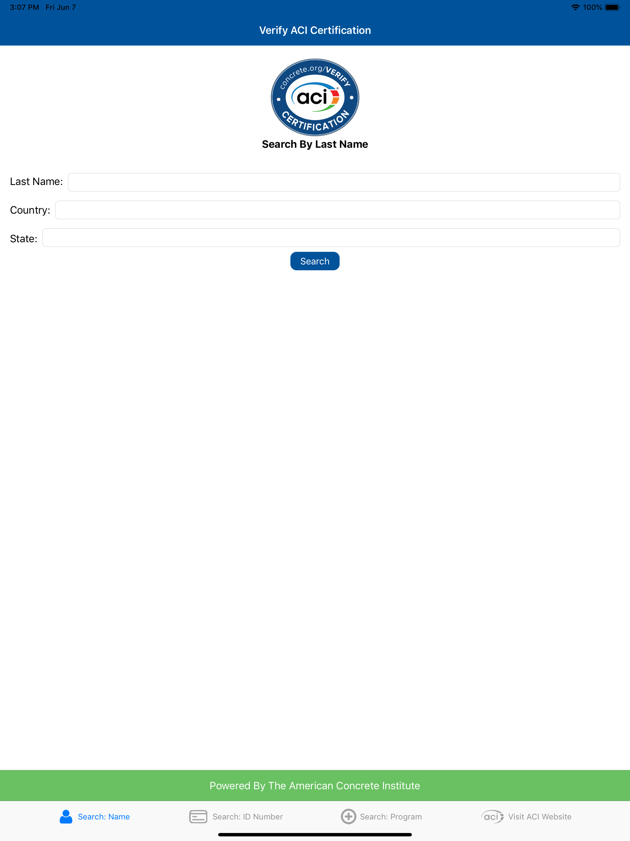 ACI Certification Verify